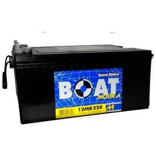 Bateria Moura Boat 220Ah 12MB220 Para Barcos Náutica