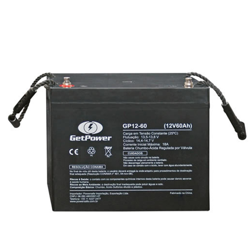 Bateria Estacionária VRLA ( AGM ) GetPower 12V – 60Ah – GP12-60